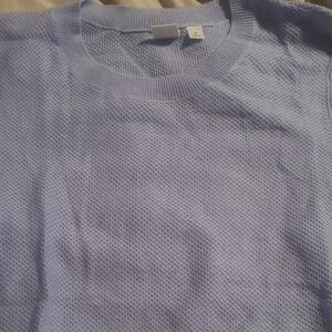 GAP Light Blue Knit Crew Sweater
